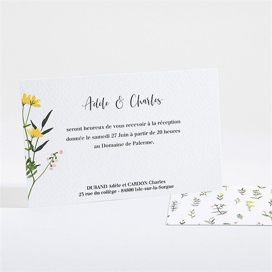 Carton d'invitation mariage joie et couleurs