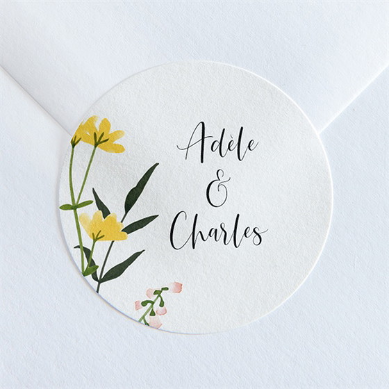 Sticker mariage joie et couleurs