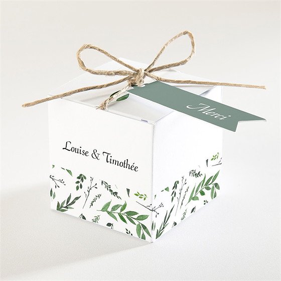 Boîte de dragées mariage evidence