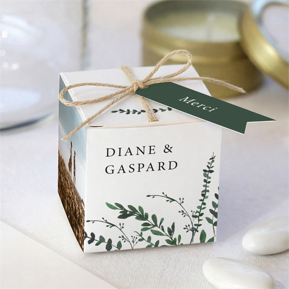 Boîte de dragées mariage Evidemment réf.N340306