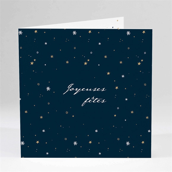 Carte de voeux Tout en flocons réf.N451180