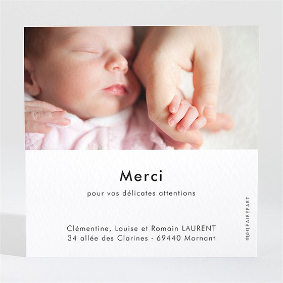 Remerciement naissance petit nid