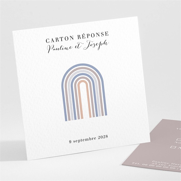 Carton réponse mariage Nuances réf.N301220