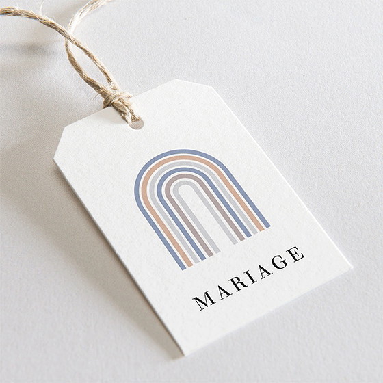Etiquette mariage l'arc-en-ciel