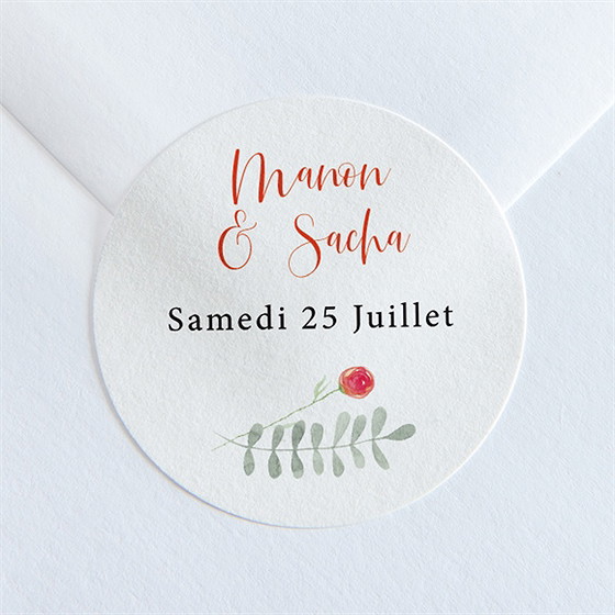 Sticker mariage douceur printanière
