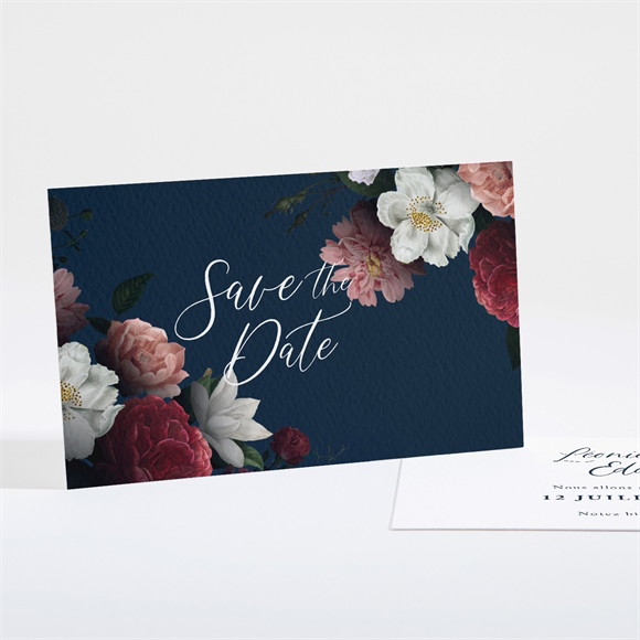 Save the Date mariage Fleurs de Nuit réf.N161133