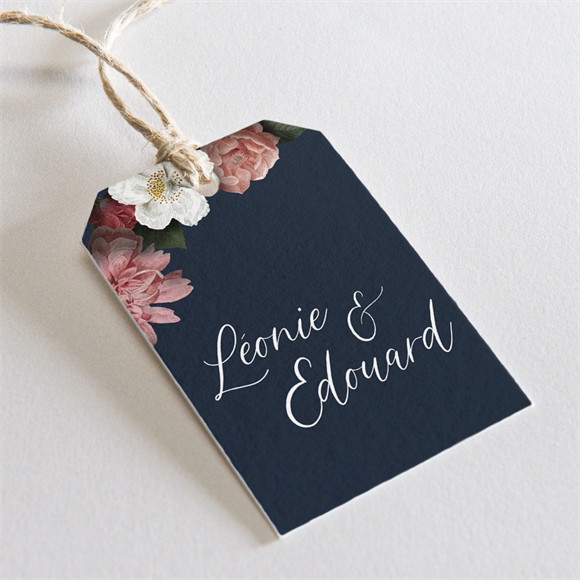 Etiquette mariage Fleurs de Nuit réf.N29168