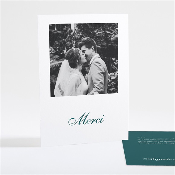 Remerciement mariage Monogramme réf.N25117