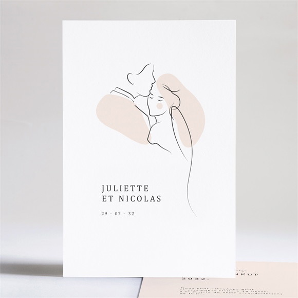 Faire-part mariage Tendres réf.N241222