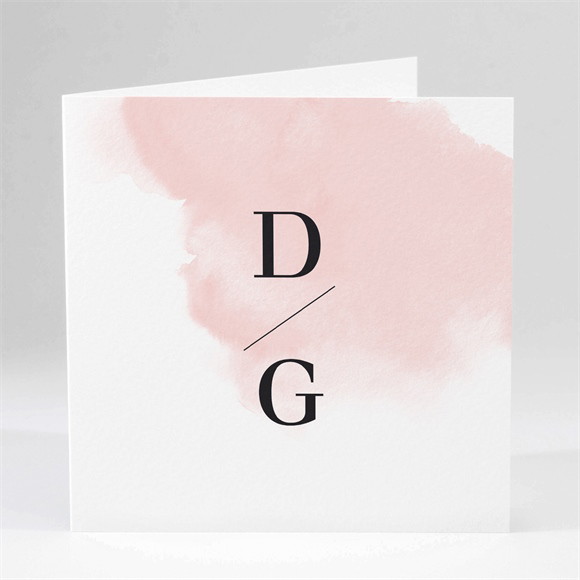 Faire-part mariage Black et pastel réf.N451182