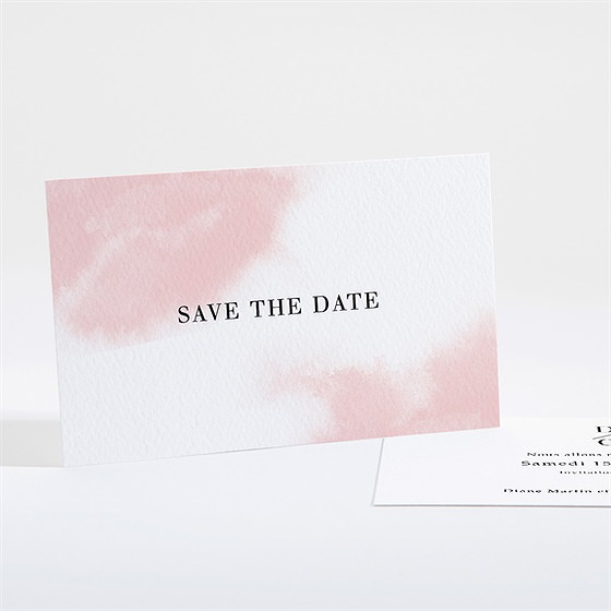 Save the Date mariage black et pastel