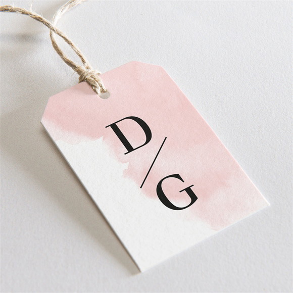 Etiquette mariage Black et pastel réf.N29172