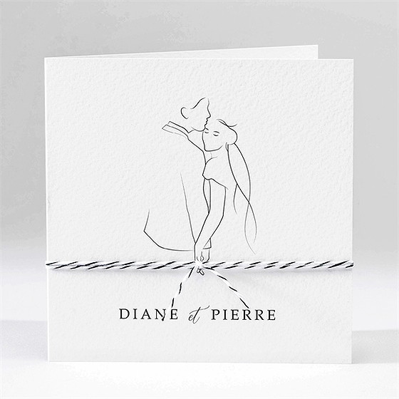Faire-part mariage belle esquisse