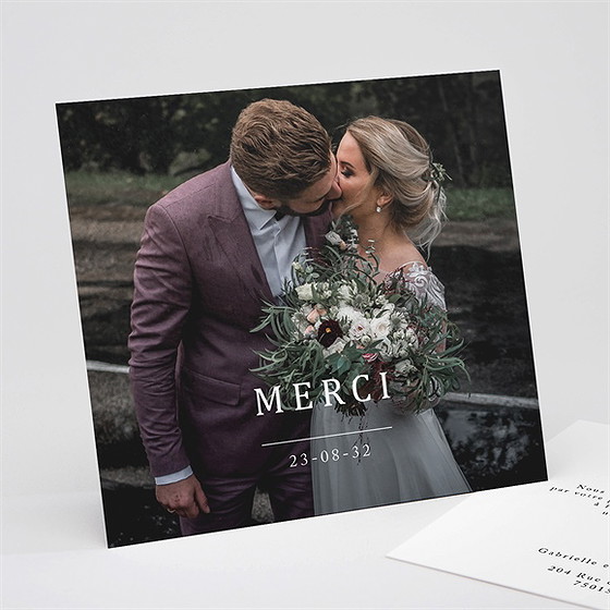 Remerciement mariage un point c'est nous