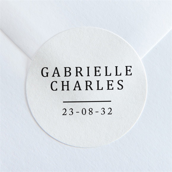 Sticker mariage Un point c'est Nous réf.N36092