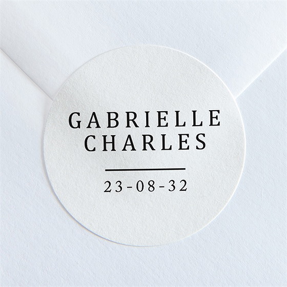 Sticker mariage un point c'est nous