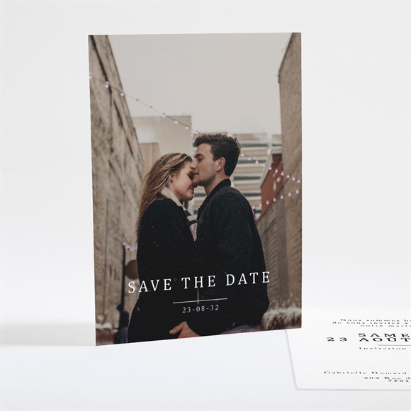 Save the Date mariage Un point c'est Nous réf.N25118