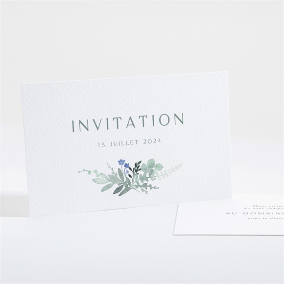 Carton d'invitation mariage Poésie d'Aquarelle réf.N161143