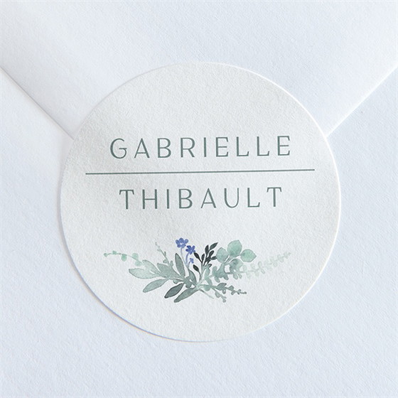 Sticker mariage poésie d'aquarelle