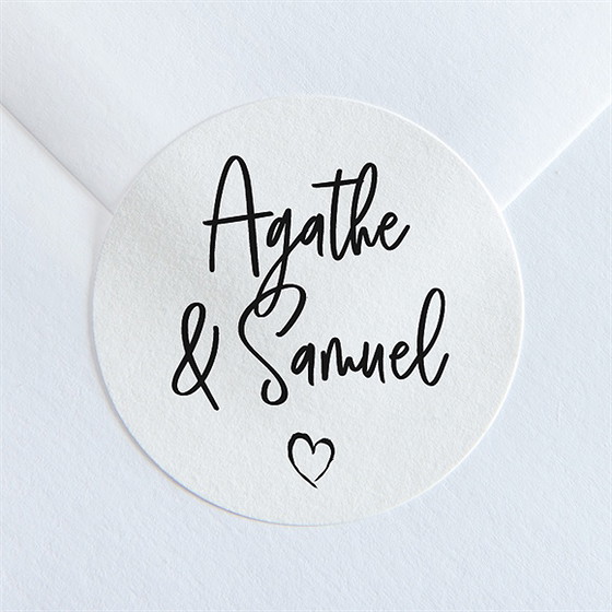Sticker mariage juste nous