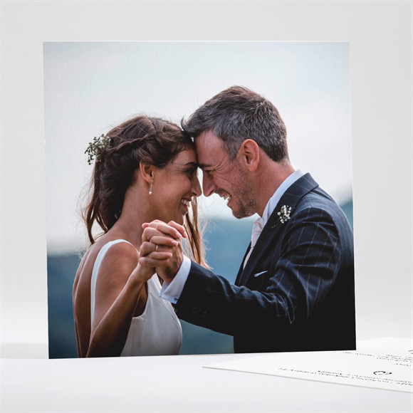 Remerciement mariage Juste Nous réf.N351114