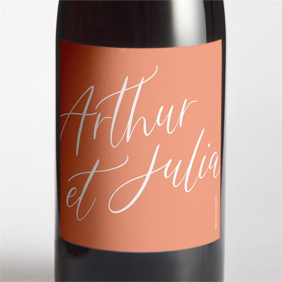 Etiquette de bouteille mariage Fantasques réf.N3001622