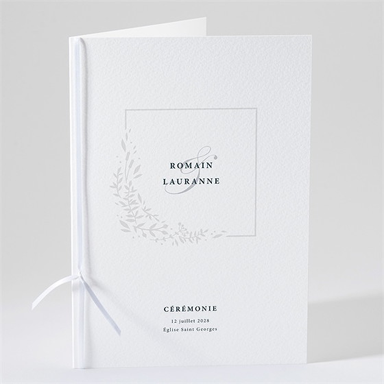 Livret de messe mariage en relief