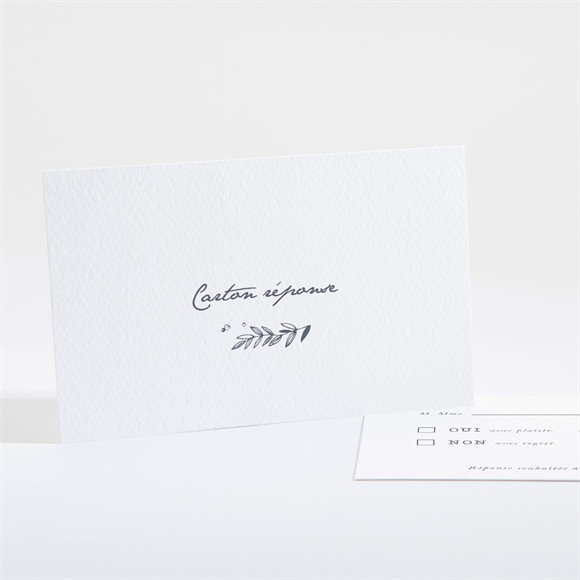 Carton réponse mariage Feuillages réf.N161148