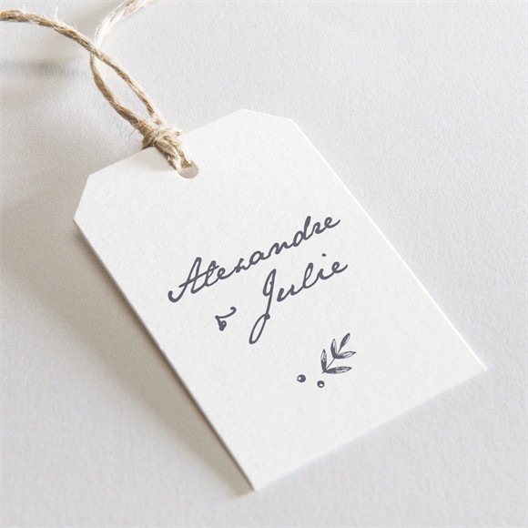 Etiquette mariage Feuillages réf.N29175