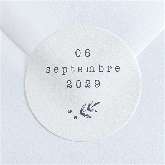 Sticker mariage feuillages