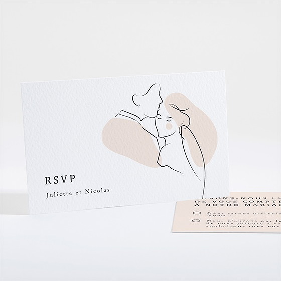 Carton réponse mariage tendres