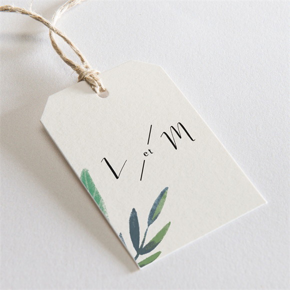 Etiquette mariage Univers végétal réf.N29176