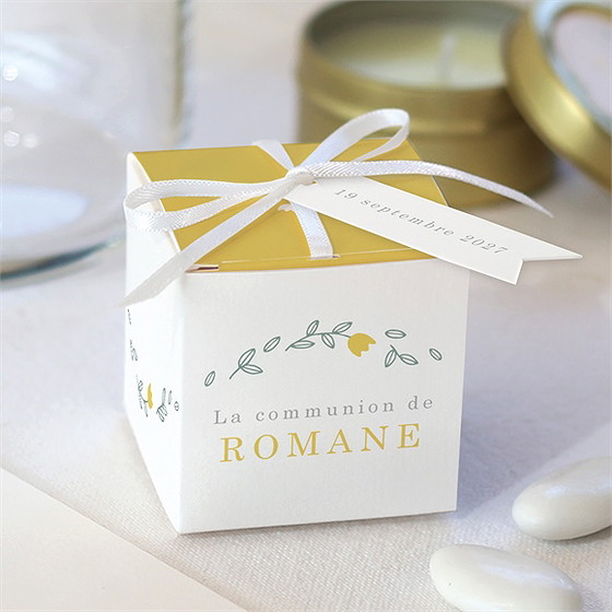 Boîte de dragées communion profilé