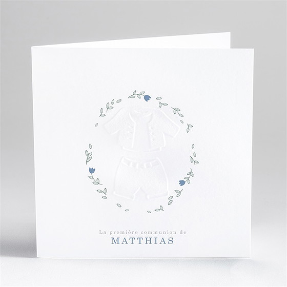 Faire-part communion tendre profil