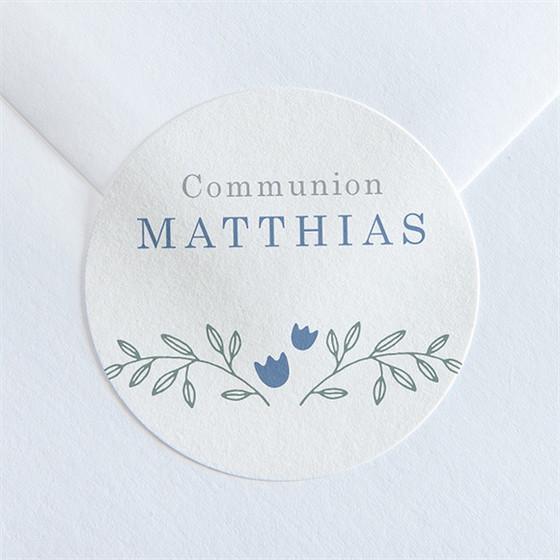 Sticker communion tendre profil
