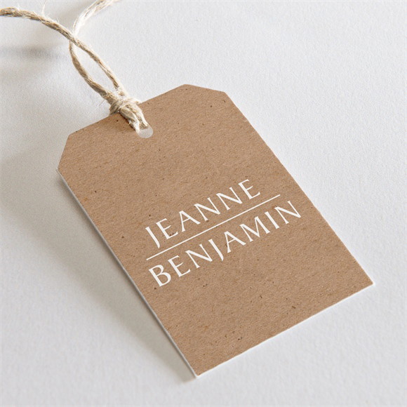 Etiquette mariage Nature chic réf.N29177