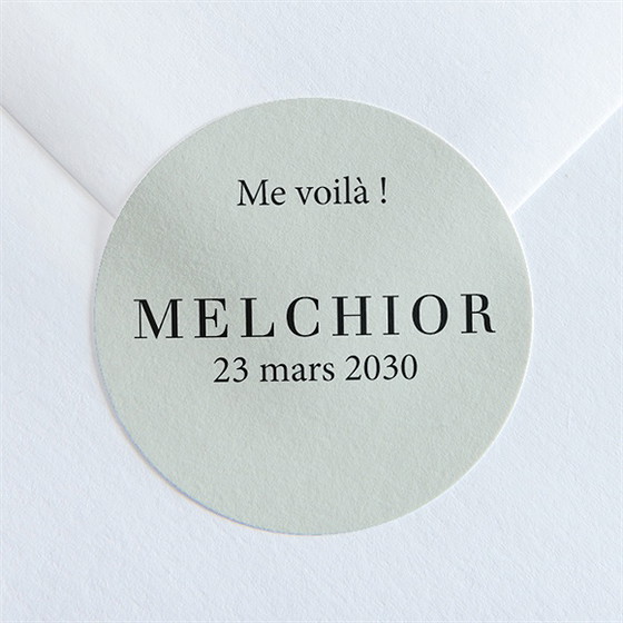 Sticker naissance petit portrait