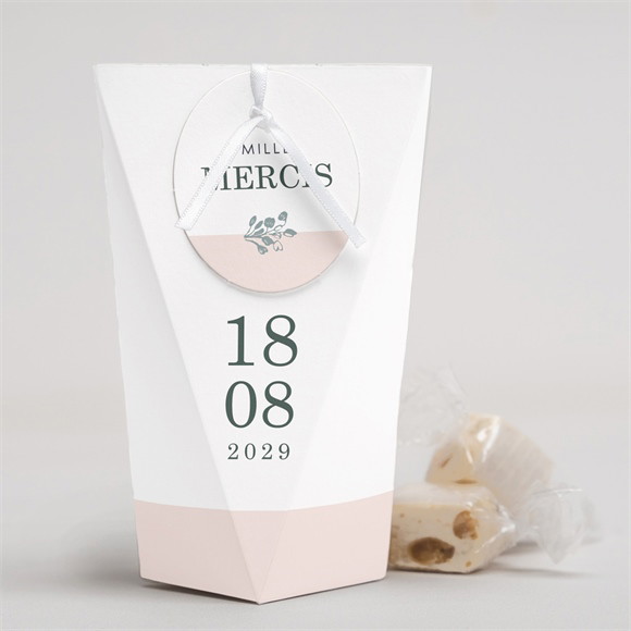 Boîte surprise mariage Guirlande de fleurs réf.N52022