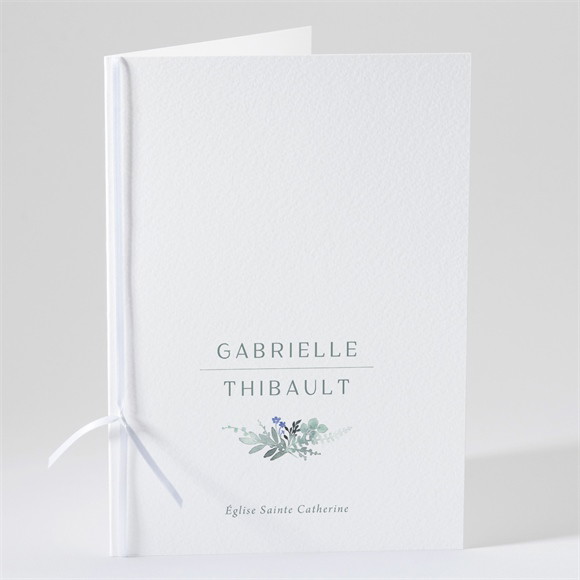 Livret de messe mariage Poésie d'Aquarelle réf.N491223