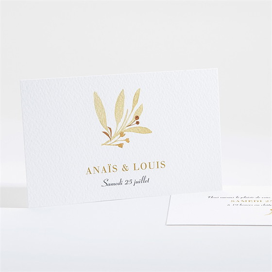 Carton d'invitation mariage nature et lumière