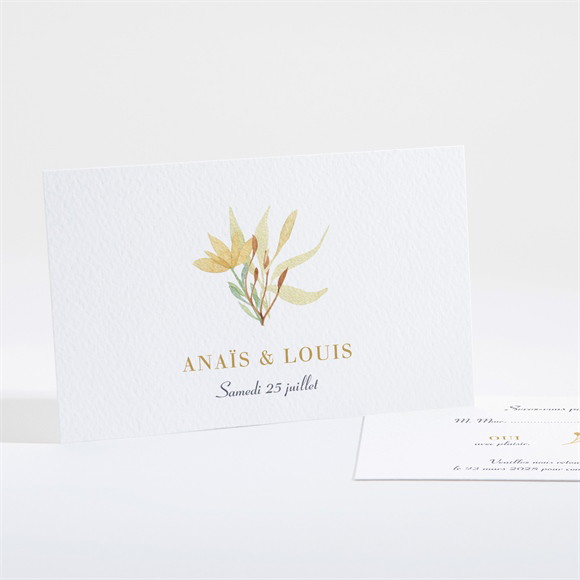 Carton réponse mariage Nature et Lumière réf.N161156
