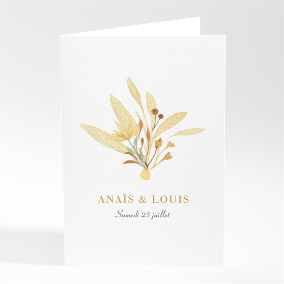 Menu mariage Nature et Lumière réf.N401832
