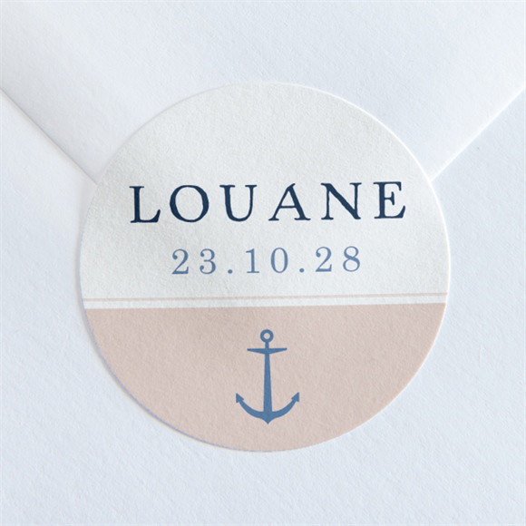 Sticker naissance Motifs marins réf.N360115