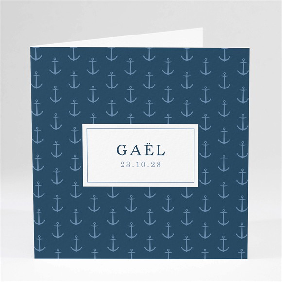 Faire-part naissance Ancres et motifs réf.N46151