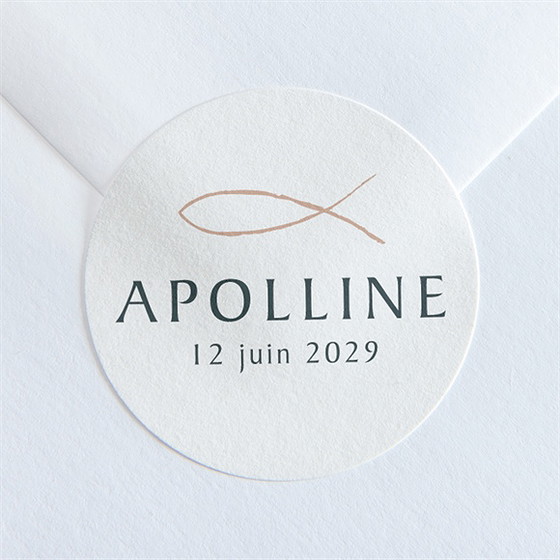 Sticker baptême jolie sagesse