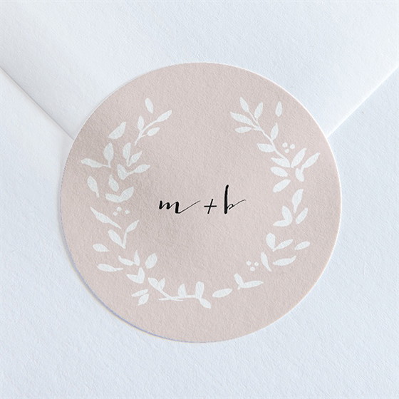 Sticker mariage médaillon