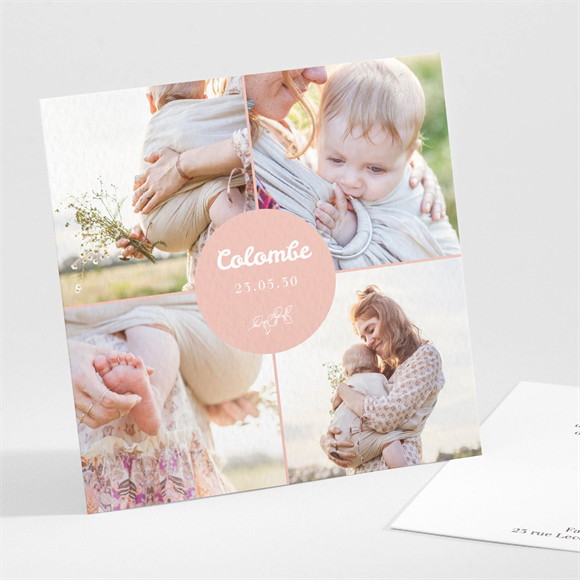 Faire-part naissance Sous toutes les coutures réf.N301252