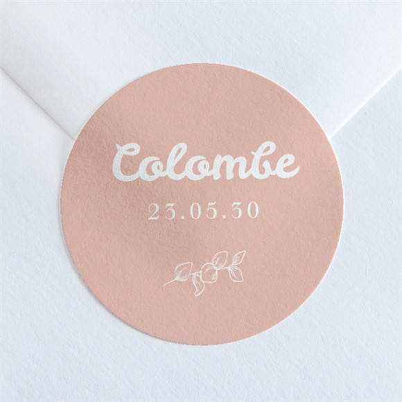 Sticker naissance Sous toutes les coutures réf.N360127