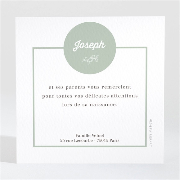 Remerciement naissance Multi photos réf.N3001641