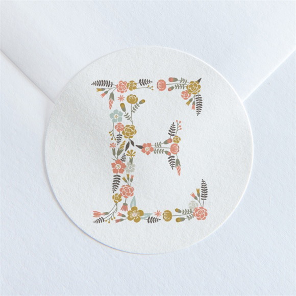 Sticker communion Signature Florale réf.N360130